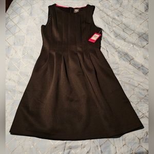 Vince Camuto fit and flare black dress